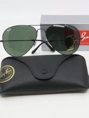 Ray-Ban 3025 Green Aviator Sunglasses 58mm
